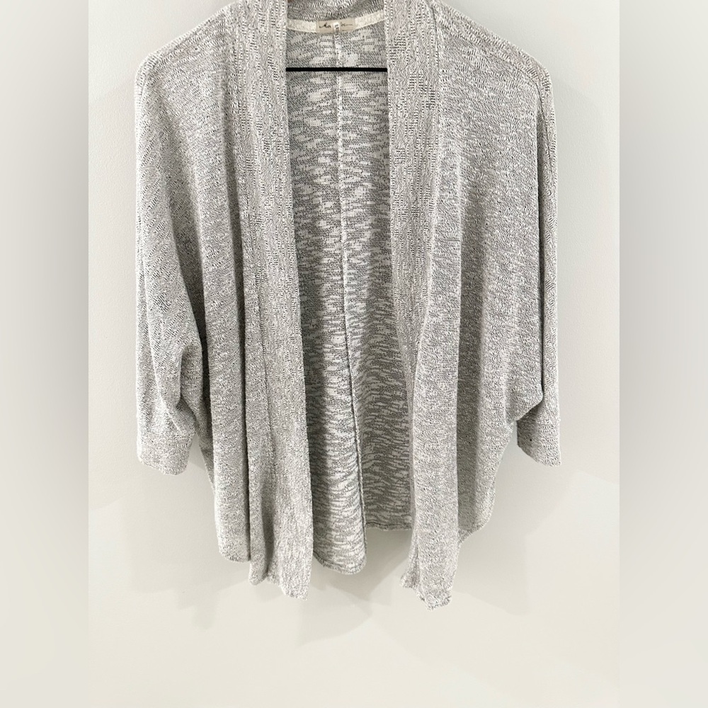 Mododoc 3/4 Sleeve Open Front Cardigan Gray Size … - image 2